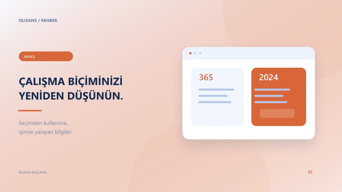 Belge uygulaması ve abonelik takvimini karşılaştıran editoryal görsel