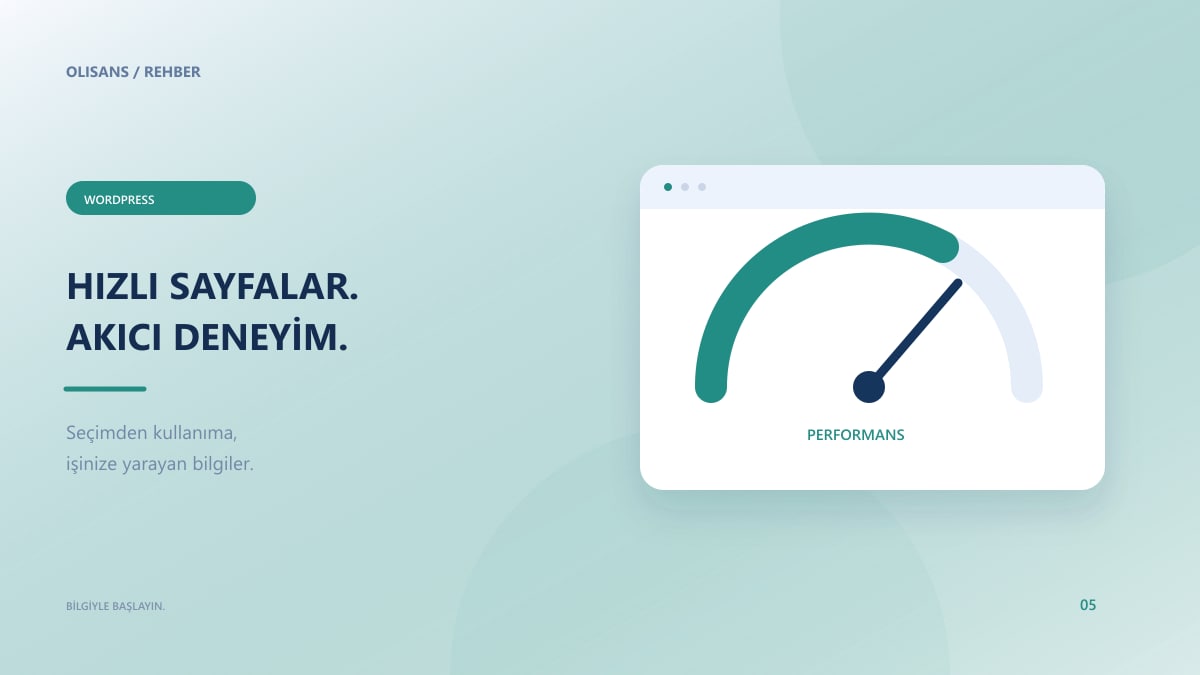Performans göstergesi ve farklı boyutlardaki görsellerden oluşan web hızlandırma görseli