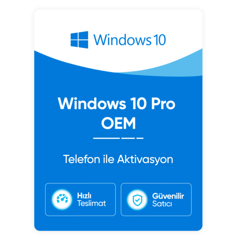 Microsoft Windows 10 Pro OEM – Telefon Aktivasyon
