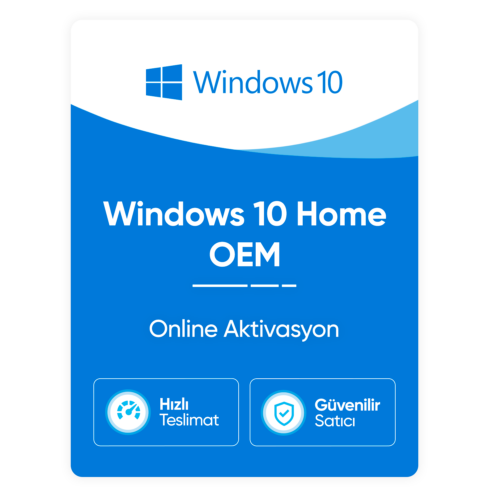Microsoft Windows 10 Home OEM – Online Aktivasyon