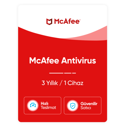 McAfee Antivirüs – 3 Yıllık